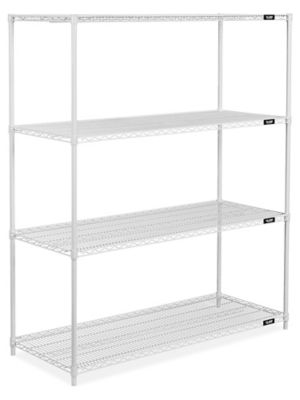 White wire store bookshelf