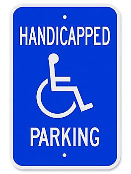 "Handicapped Parking" Sign - 12 x 18" H-8137