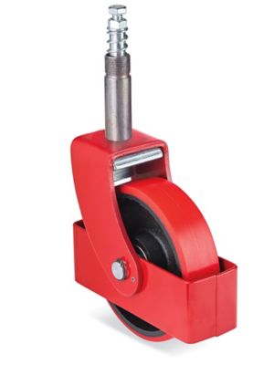Polyurethane Caster for Uline Double Scissor Manual Lift Table - Swivel, 6 x 1 1/2" H-8152-SWC