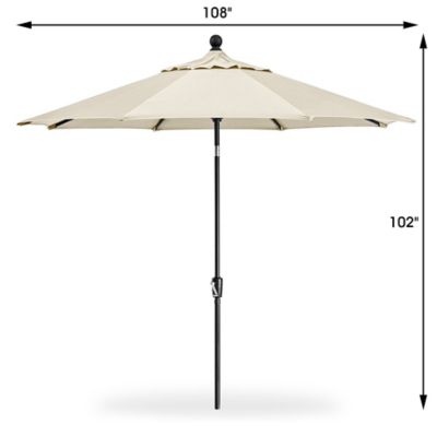 Umbrella - 9', Beige H-8158BE - ULINE