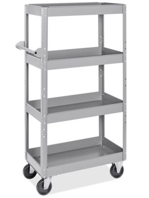 4-Shelf Steel Cart - 34 x 16 x 60" H-8166