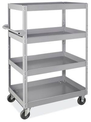 4-Shelf Steel Cart - 40 x 24 x 60" H-8167