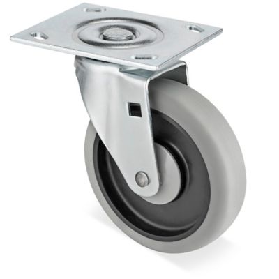 Rubber Caster for Structural Foam Standard Tilt Truck - Swivel, 5 x 1 1/4" H-8171