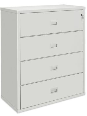 Vertical File Cabinet - Letter, 2 Drawer, Black H-1914BL - Uline