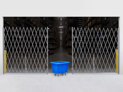 Folding Security Gate - 18-20' x 8' H-8202 - Uline