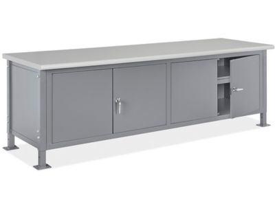 Standard Cabinet Workbench - 96 x 30", Laminate Top H-8205-LAM