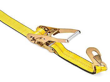 Uline Ratchet Tie-Downs - Snap Hook, 2" x 15', 5,000 lb Capacity H-8210