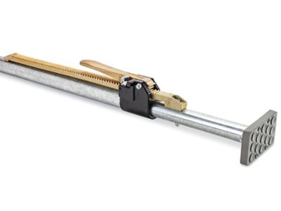 Steel Lever Lock Load Bar - Rubber Ends, 89-104" H-8214