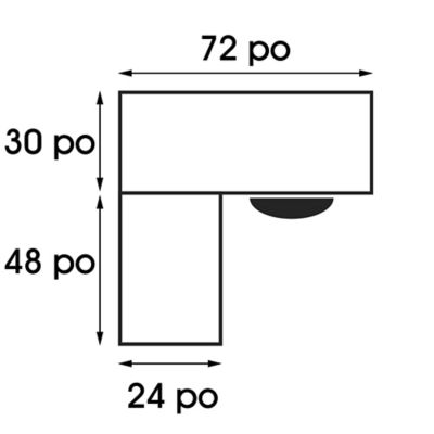 Bureau en L Downtown