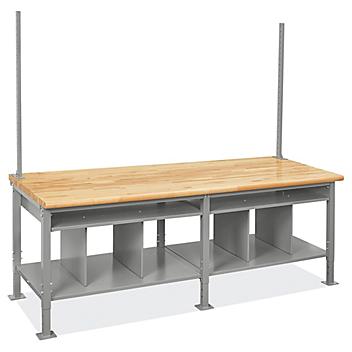 Packing Station Starter Table - 96 x 36", Maple Top H-8226-MAP