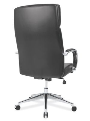 Leather Executive Conference Chair - Black H-8278 - ULINE