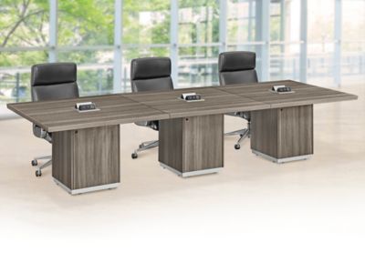 Leather Executive Conference Chair - Black H-8278 - ULINE