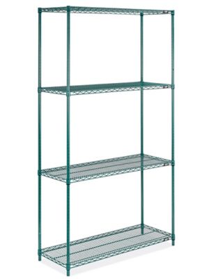 Epoxy Wire Shelving Unit - 48 x 18 x 86"