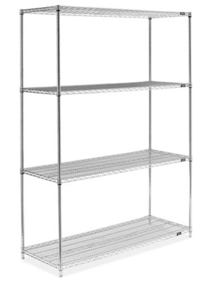 Epoxy Wire Shelving Unit - 60 x 24 x 86", Zinc H-8290Z