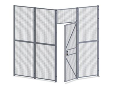  Wire Security Room with Hinged Door - 8 x 8 x 10'