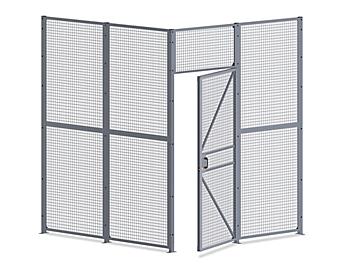 Wire Security Room - 8 x 8 x 10', 2-Sided H-8294-2