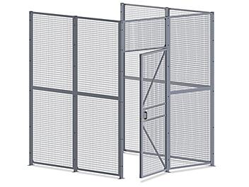 Wire Security Room - 8 x 8 x 10', 3-Sided H-8294-3
