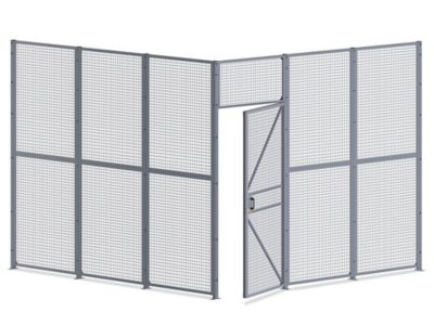 Wire Security Room with Hinged Door - 12 x 12 x 10'