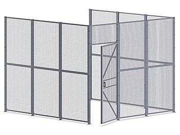 Wire Security Room - 12 x 12 x 10', 3-Sided H-8295-3