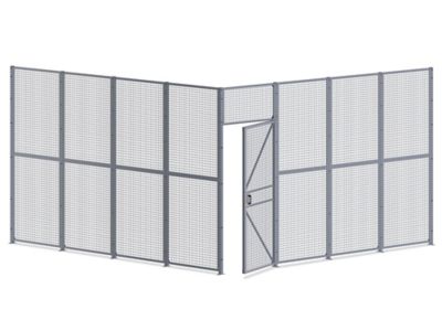 Wire Security Room with Hinged Door - 16 x 16 x 10'