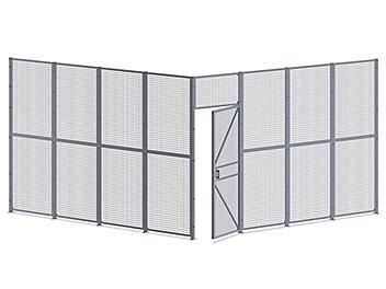 Wire Security Room - 16 x 16 x 10', 2-Sided H-8296-2