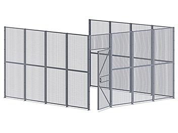 Wire Security Room - 16 x 16 x 10', 3-Sided H-8296-3