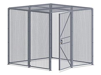Wire Security Room with Roof - 8 x 8 x 8', 4-Sided H-8297-4