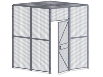 Wire Security Room with Hinged Door and Roof - 8 x 8 x 10'