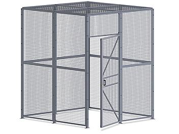 Wire Security Room with Roof - 8 x 8 x 10', 4-Sided H-8300-4