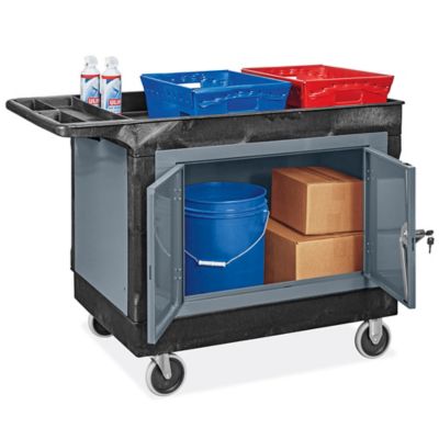 ULINE Cart, Service Enclosed Wht - H-3365W - Each / 1