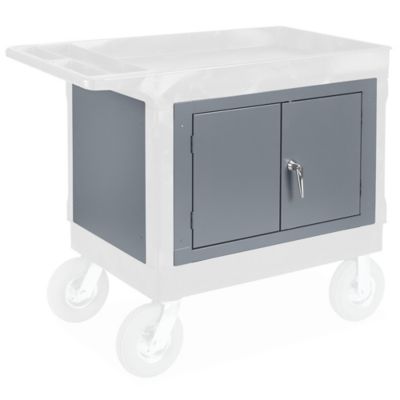 ULINE Cart, Service Enclosed Wht - H-3365W - Each / 1