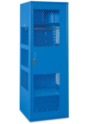Gear Locker with Door - 1 Wide, Unassembled, 24" Wide, 24" Deep, Blue H-8323BLU