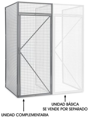 Unidad Complementaria para Locker para Almacenamiento de Artículos Grandes - Un Nivel, 36 x 48" H-8324-ADD