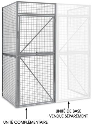 Add-On Unit for Bulk Storage Locker - Double Tier, 36 x 48" H-8325-ADD