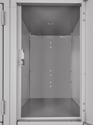 Uline Four Tier Lockers - 3 Wide, Unassembled, 36