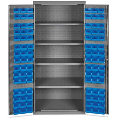 Bin Storage Cabinet - 36 x 24 x 78", 90 Bins
