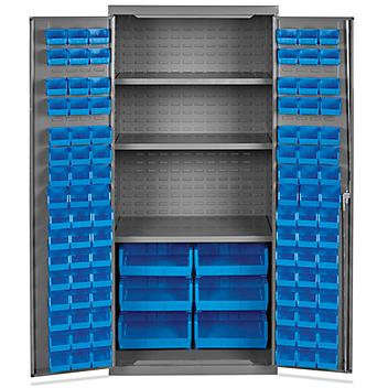 Bin Storage Cabinet - 36 x 24 x 78", 102 Bins