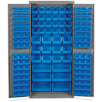 Bin Storage Cabinet - 36 x 24 x 78", 138 Bins