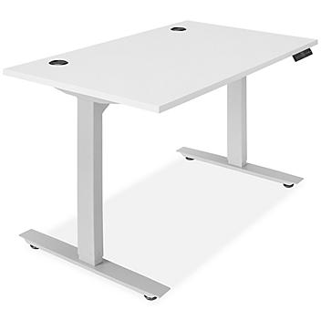 Electric Adjustable Height Desk - 48 x 30", White H-8362W