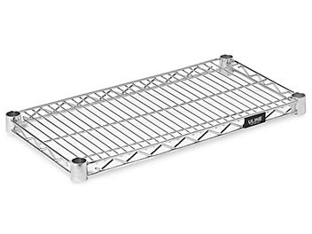 Additional Stainless Steel Wire Shelves - 24 x 12" H-8392