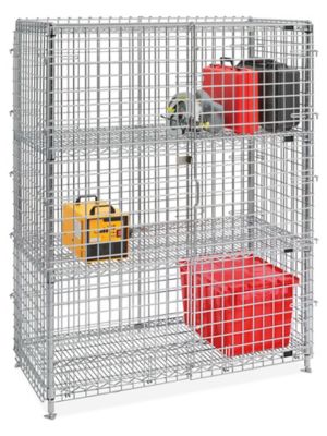Wire Security Cage - 48 x 24 x 63" H-8396