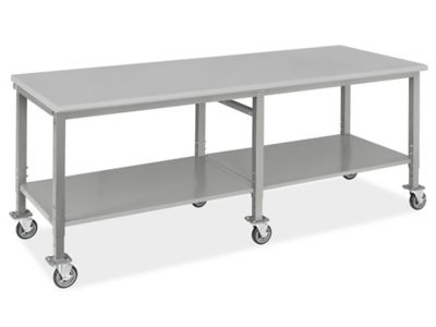 Mobile Heavy-Duty Packing Table - 96 x 36", Laminate Top H-8401-LAM