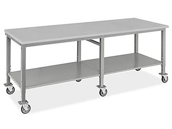 Mobile Heavy-Duty Packing Table - 96 x 36", Laminate Top H-8401-LAM