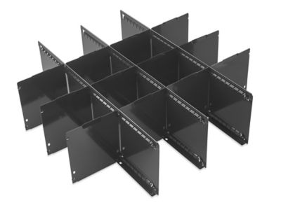 Dividers for Shelf Bins - 4 x 8, Black S-23367 - Uline