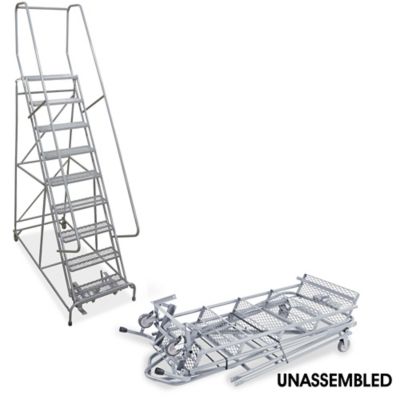  9 Step Rolling Safety Ladder - Unassembled