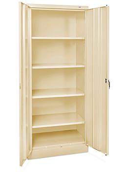 Industrial Storage Cabinet - 30 x 18 x 72", Assembled, Tan H-8447AT