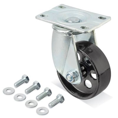 Steel Caster for Hydraulic Floor Crane - Swivel, 3 1/2 x 1 1/4" H-8462-LCAST