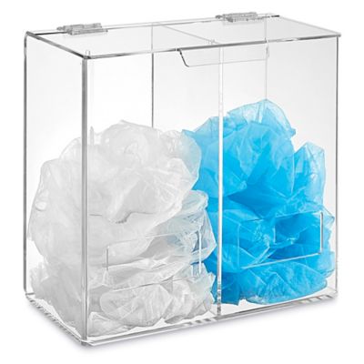 All Purpose Acrylic Dispenser - Dual Compartment, 12 x 12 x 6" H-8473