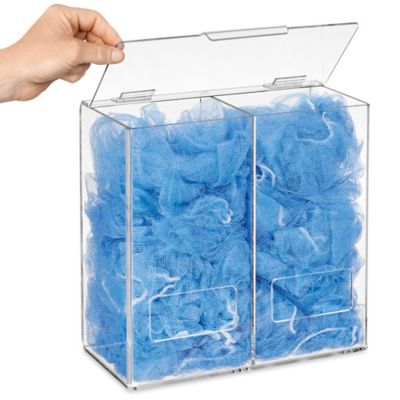 All Purpose Acrylic Dispenser - Dual Compartment, 12 x 12 x 6