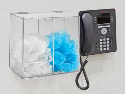 All Purpose Acrylic Dispenser - Dual Compartment